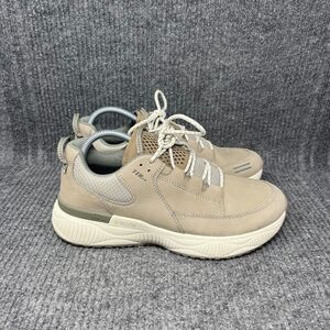 L.L. Bean Dirigo Athletic Trail Hiking Shoes Beige Suede Womens Size 9.5 WORN 1X